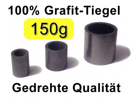 Grafit-Tiegel D30x30mm, 150g Gold