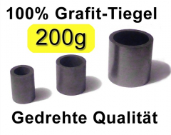 Grafit-Tiegel D30x40mm, 200g Gold